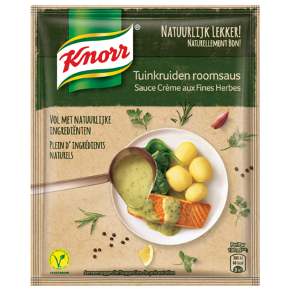 Knorr Tuinkruiden roomsaus natuurlijk lekker