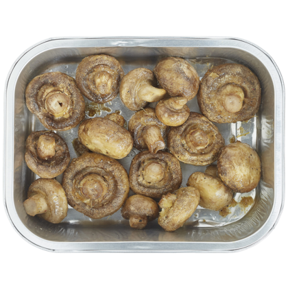 Huismerk Champignons in knoflook
