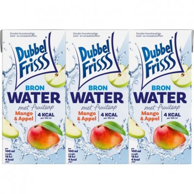DubbelFrisss Bronwater mango-appel