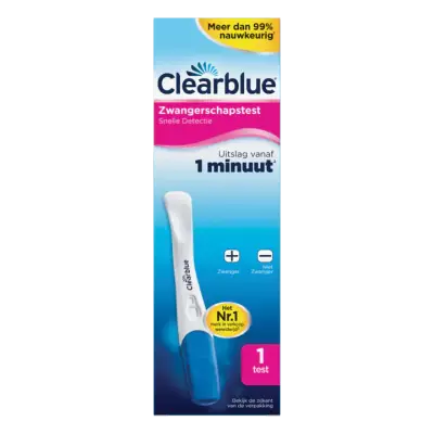 Clearblue Snelle Detectie Zwangerschapstest, set van 1 test