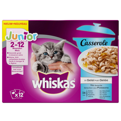 Whiskas Casserole junior vis selectie