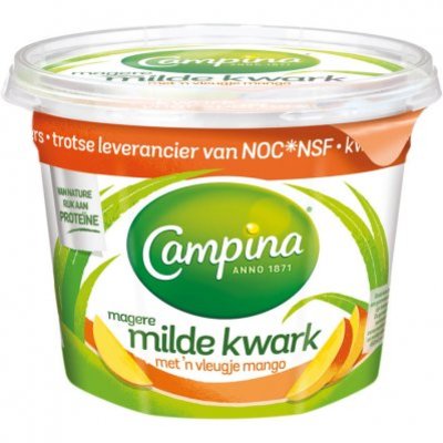Campina Milde magere kwark mango
