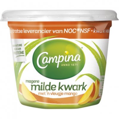 Campina Milde magere kwark mango