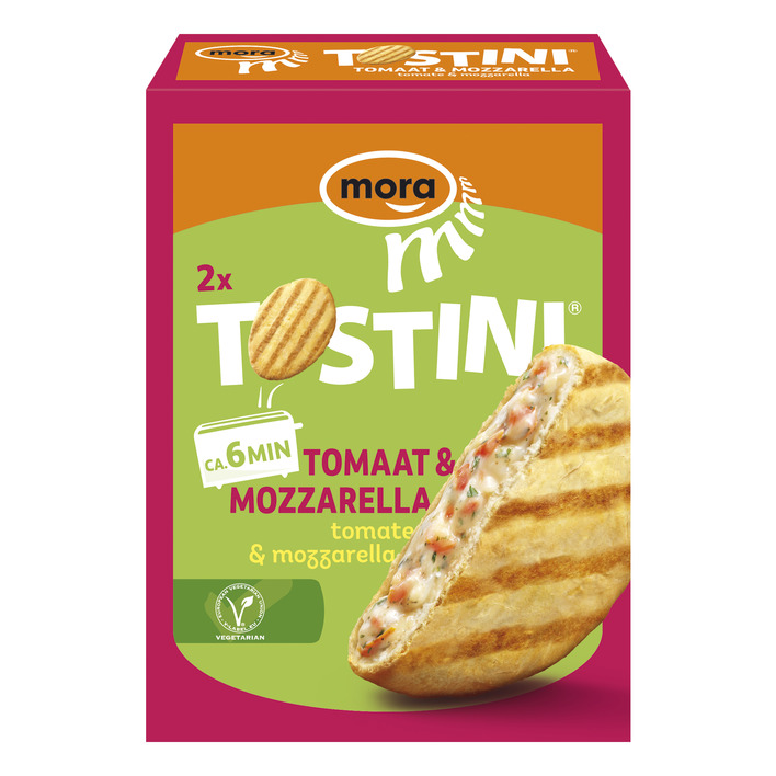 Mora Tostini mozzarella-tomaat