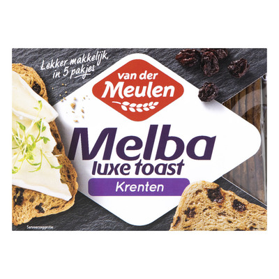 Van der Meulen Melba toast krenten
