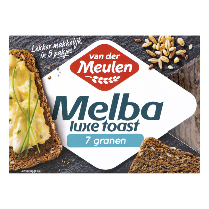 Van der Meulen Melba toast luxe 7 granen