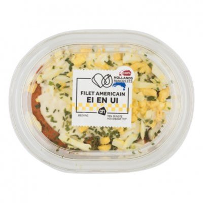 Huismerk Filet americain ei en ui