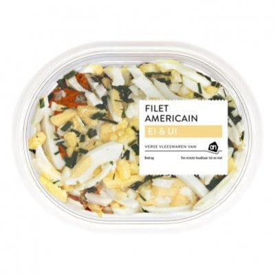 Huismerk Filet americain ei en ui