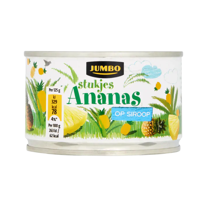 Huismerk Ananas Stukjes op Siroop