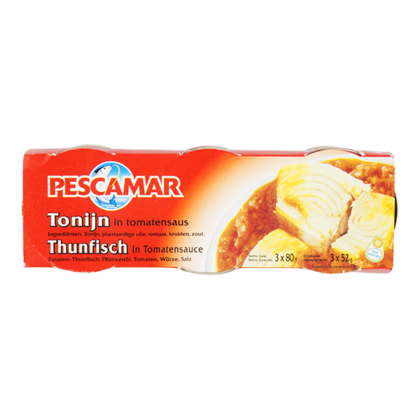 Pescamar Vis tonijn tomatensaus 3-pack