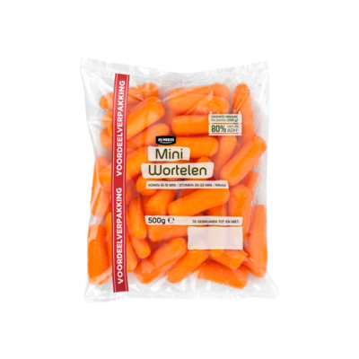 Huismerk Mini Wortelen Voordeelverpakking