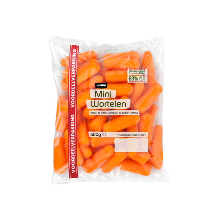 Huismerk Mini Wortelen Voordeelverpakking