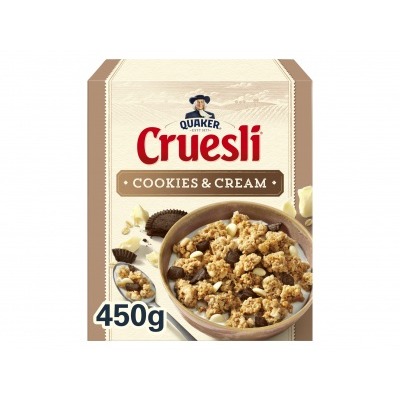 Quaker Cruesli cookies & cream