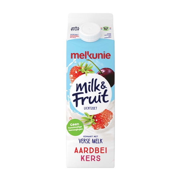 Melkunie Milk & Fruit Drinkyoghurt Aardbei/Kers