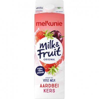 Melkunie Milk & fruit aardbei-kers