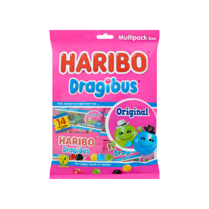 Haribo Dragibus Original Multipack Size