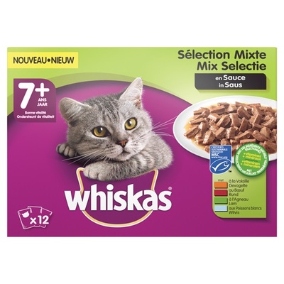 Whiskas kattenvoer senior mix in saus