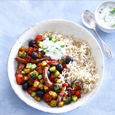 Allerhande Box Griekse runderschotel homemade tzatziki
