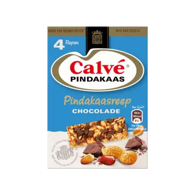 Calvé Pindakaasreep chocolade