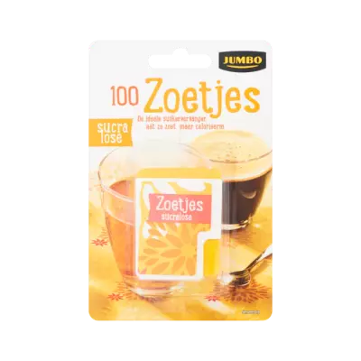 Huismerk Zoetjes Sucralose 100 Stuks