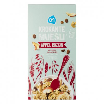 Huismerk Krokante muesli appel-rozijn