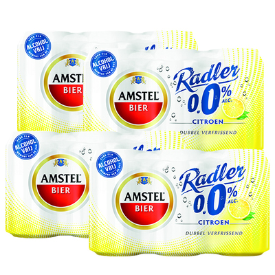 Amstel Radler citroen 0.0% blik 24 x 33 cl.