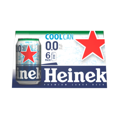 Heineken 0.0 Alcoholvrij Bier Coolcan