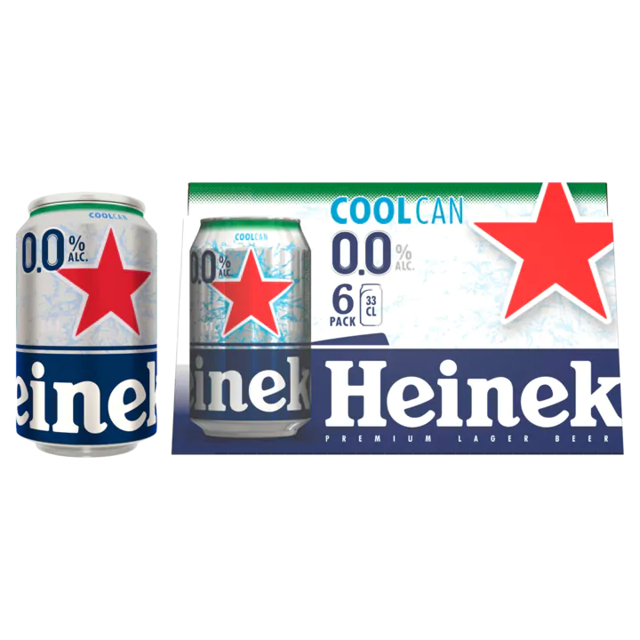 Heineken 0.0 Alcoholvrij Bier Coolcan