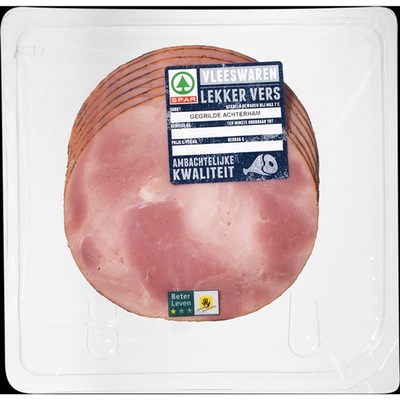 Huismerk gegrilde achterham met een lekkere grillsmaak