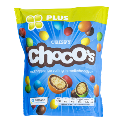 Huismerk Choco's crispy Fairtrade
