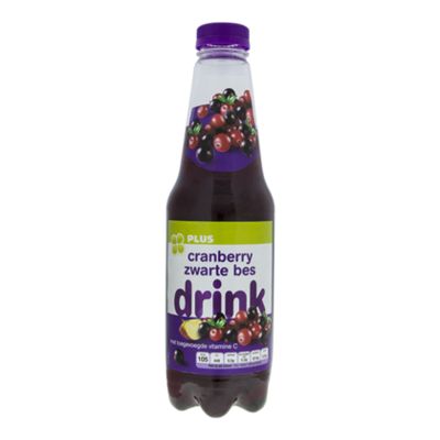 Huismerk Cranberrysap zwarte bes
