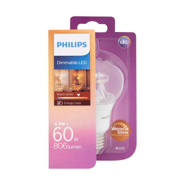 Philips Dimmable LED Lamp Warm White 8,5W E