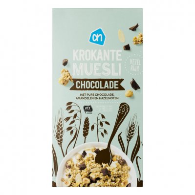 Huismerk Krokante muesli chocolade