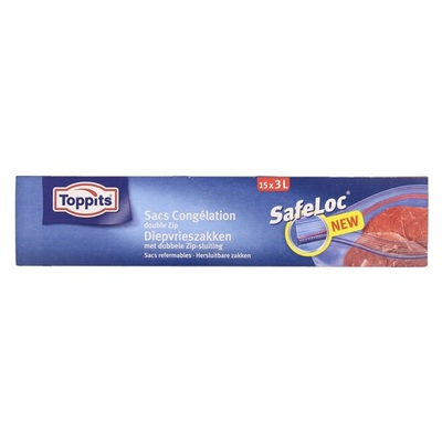 Toppits Diepvrieszak Safelock 3 Liter