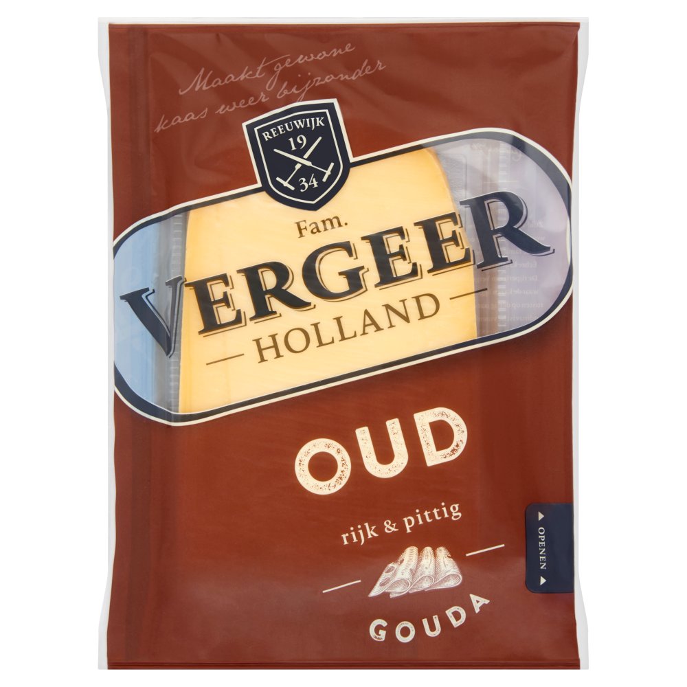 Vergeer Holland Oud Gouda Kaas 48+ Plakken 200 g