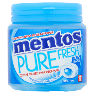 Mentos Gum Pure Fresh Fresh Mint Sugarfree 50 Stuks 100 g