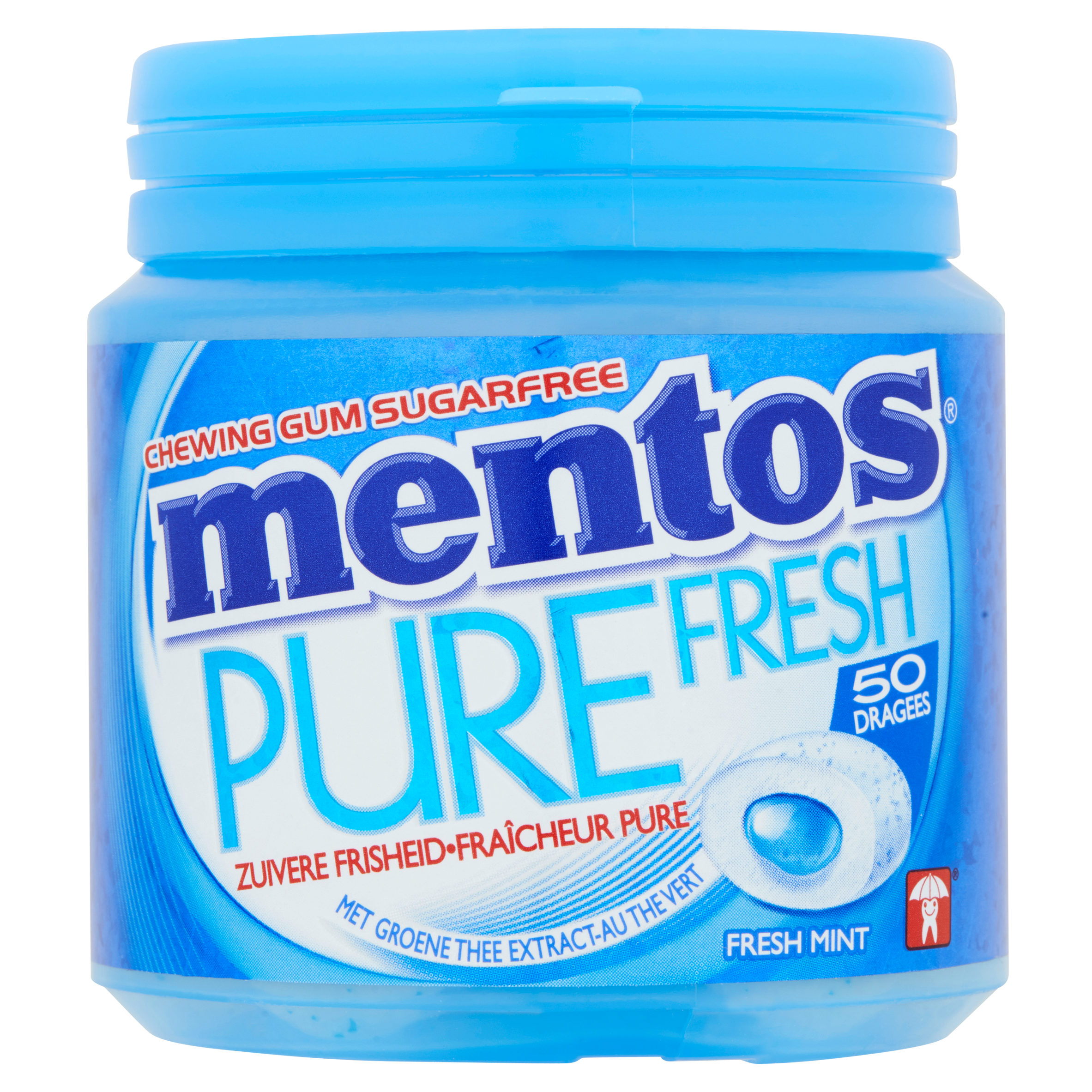 Mentos Gum Pure Fresh Fresh Mint Sugarfree 50 Stuks 100 g