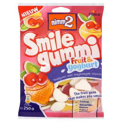 Nimm2 Smilegummi Fruit & Yoghurt 250 g