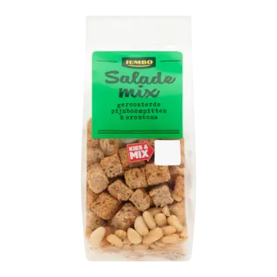 Huismerk Salade Mix Geroosterde Pijnboompitten & Croutons