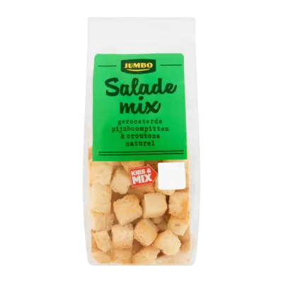 Huismerk Salade Mix Geroosterde Pijnboompitten & Croutons Naturel