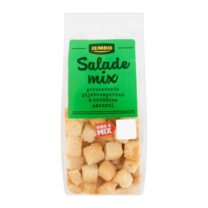 Huismerk Salade Mix Geroosterde Pijnboompitten & Croutons Naturel
