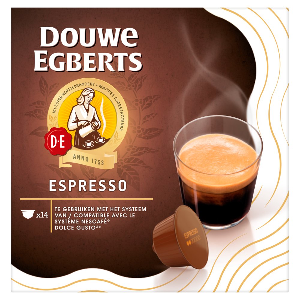 Douwe Egberts Espresso Koffiecups 14 Stuks