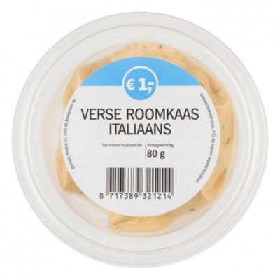 Kleintje roomkaas Italiaans