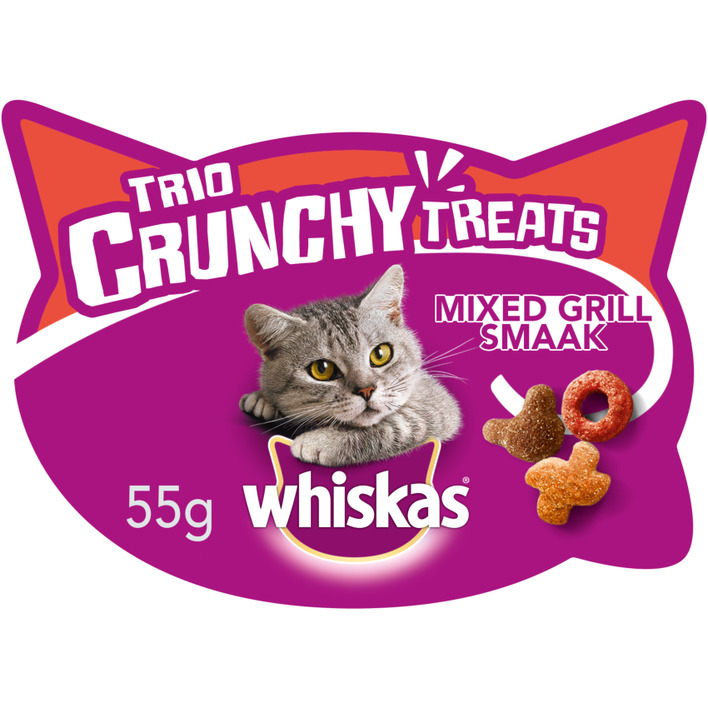 Whiskas Kattensnacks trio crunchy mixed grill