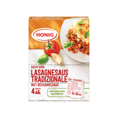 Honig Basis voor Lasagnesaus Tradizionale met Béchamelsaus