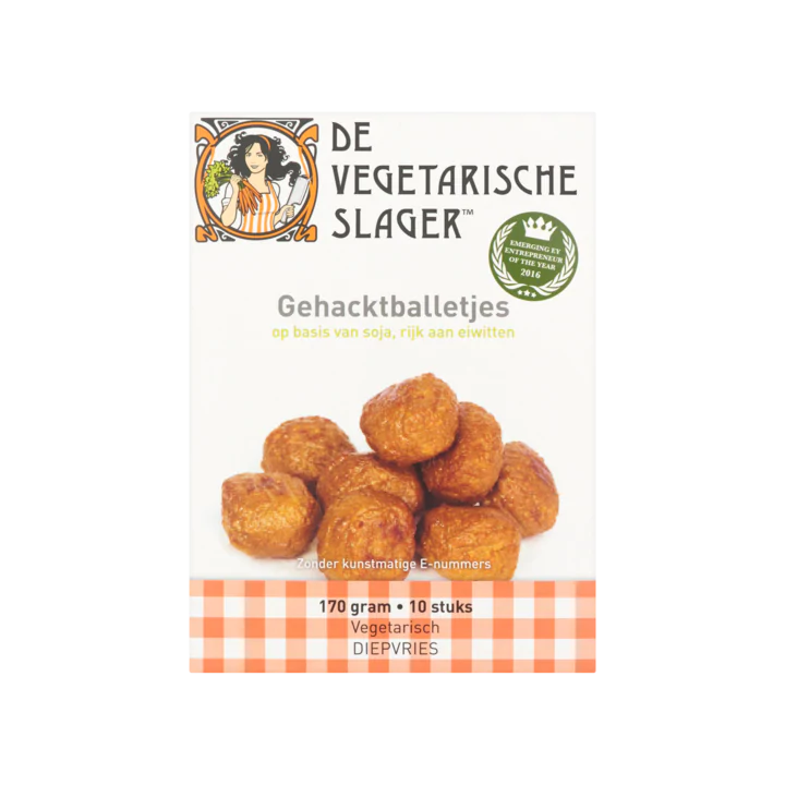 De Vegetarische Slager Gehacktballetjes 10 Stuks