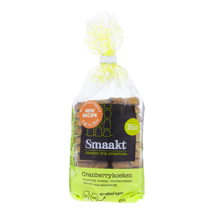 Smaakt Koeken cranberry en kokos bio