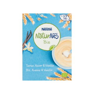 NESTLÉ NATURNES BIO Tarwe, Haver & Vanille Babyvoeding Pap 12+ Maanden