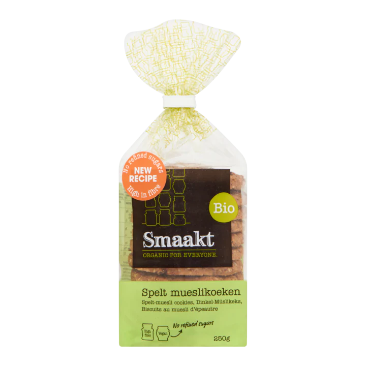 Smaakt Bio Spelt Mueslikoeken