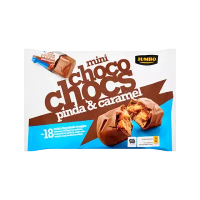 Huismerk Mini Choco Chocs Pinda & Caramel